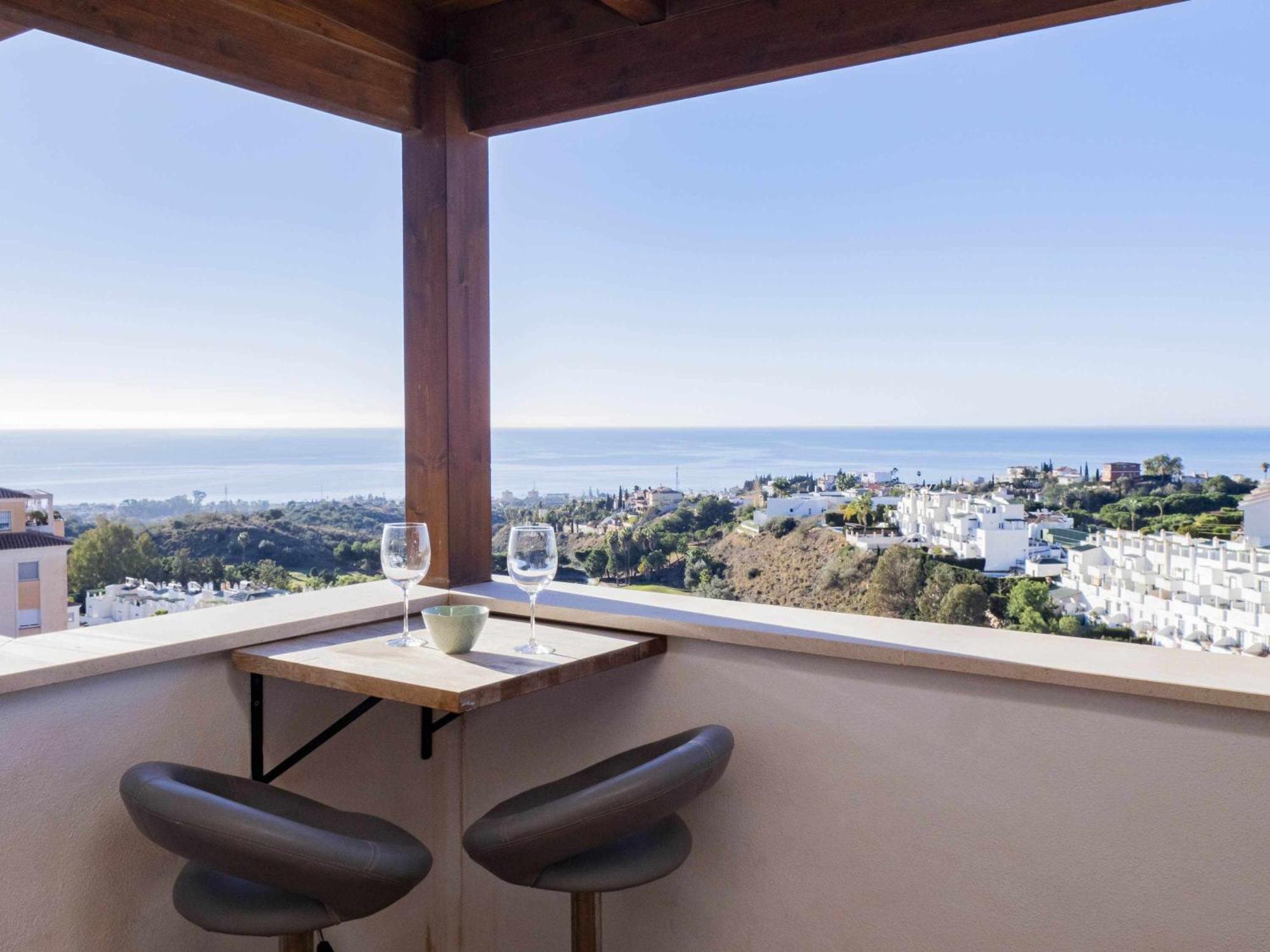 Atico Con Vistas Al Mar Piscina Y Parking Apartamento Málaga Exterior foto