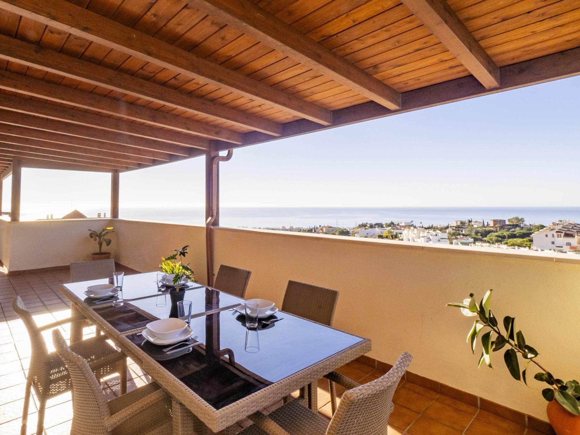 Atico Con Vistas Al Mar Piscina Y Parking Apartamento Málaga Exterior foto